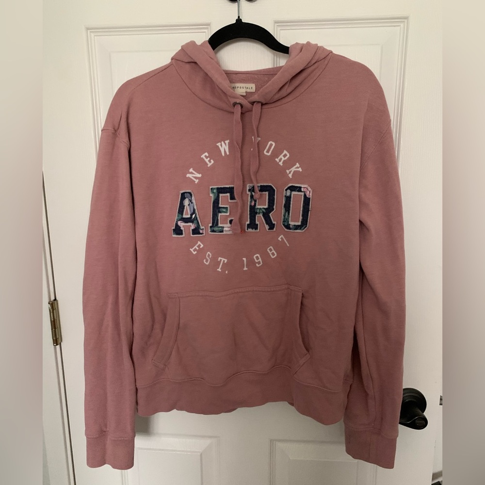 Pink Aeropostale hoodie Size L